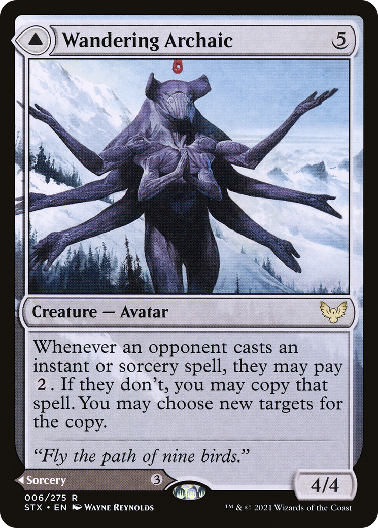 Wandering Archaic (STX-006)  Foil - Strixhaven: School of Mages