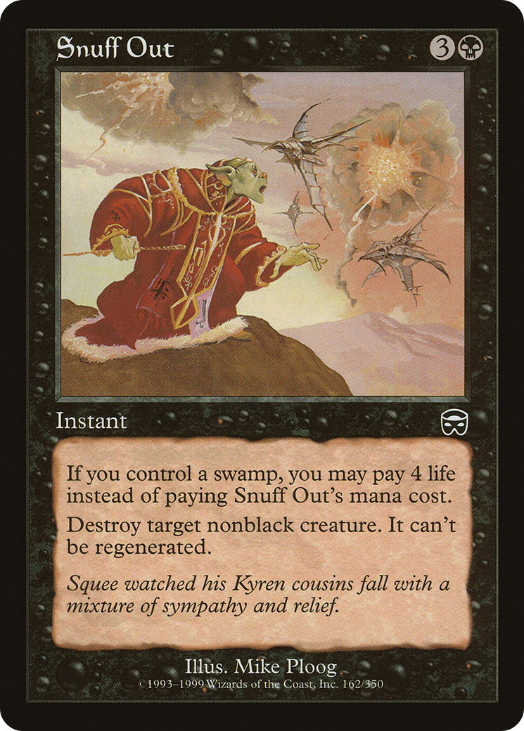 Snuff Out (MMQ-162)  Foil - Mercadian Masques