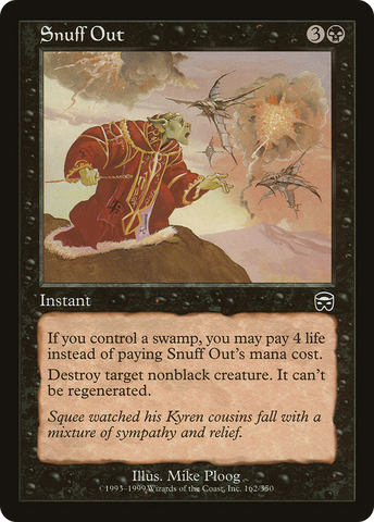 Snuff Out (MMQ-162)  Foil - Mercadian Masques