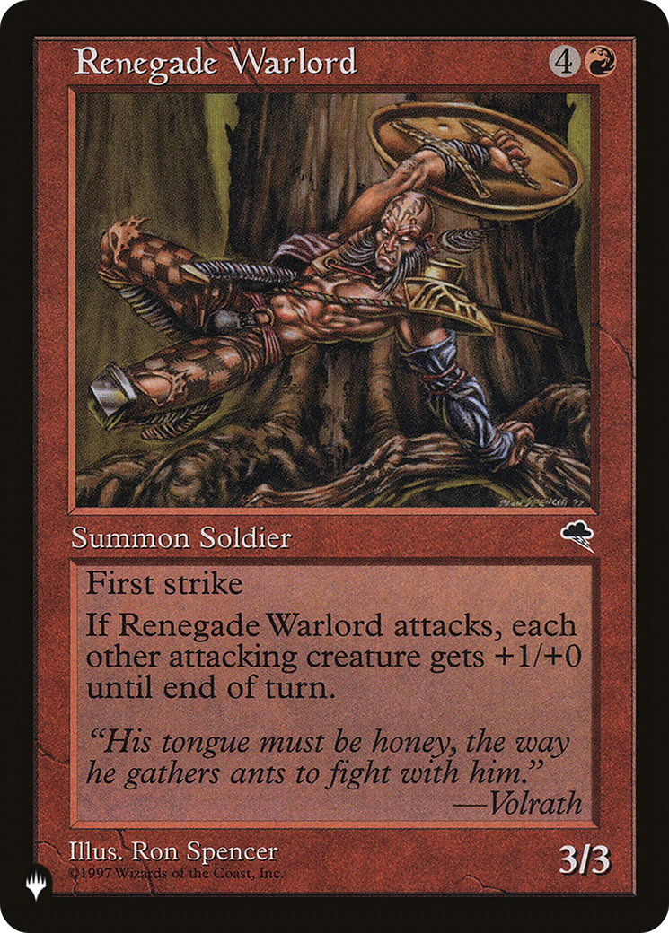 Renegade Warlord (LIST-TMP-197)  - The List