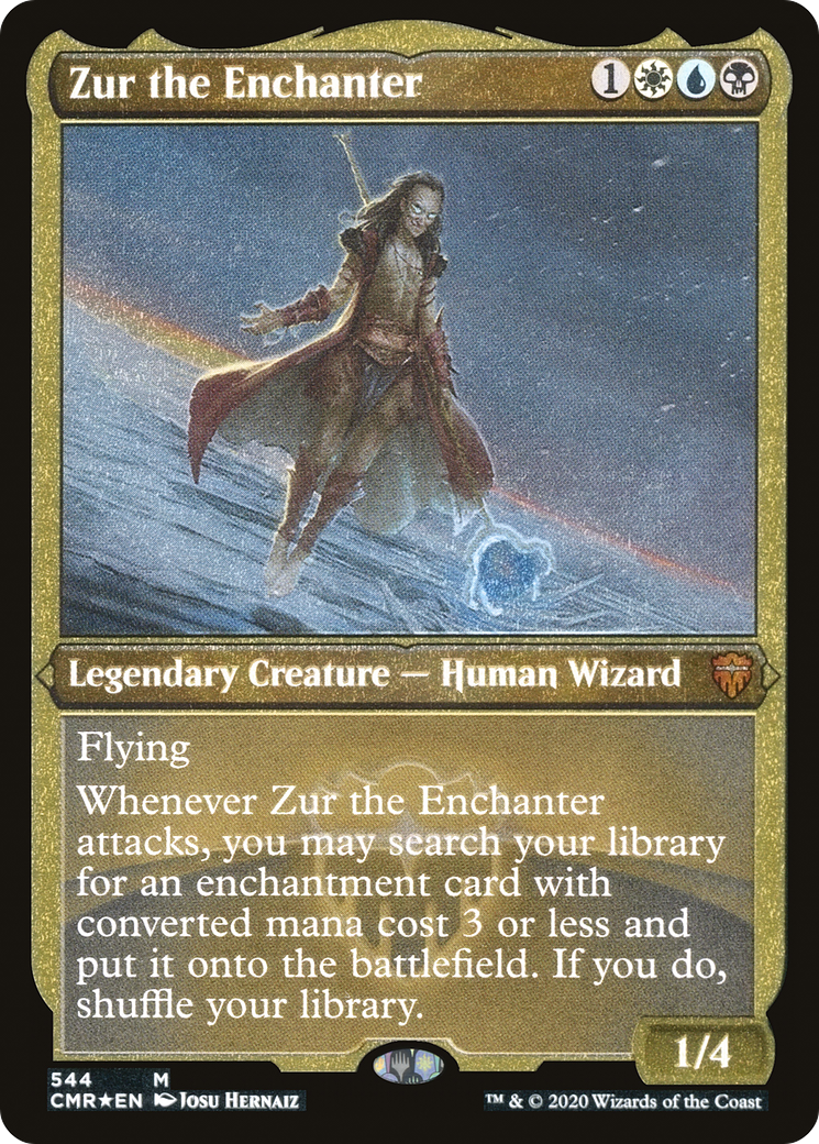 Zur the Enchanter (Foil Etched) (CMR-544)  Foil - Commander Legends