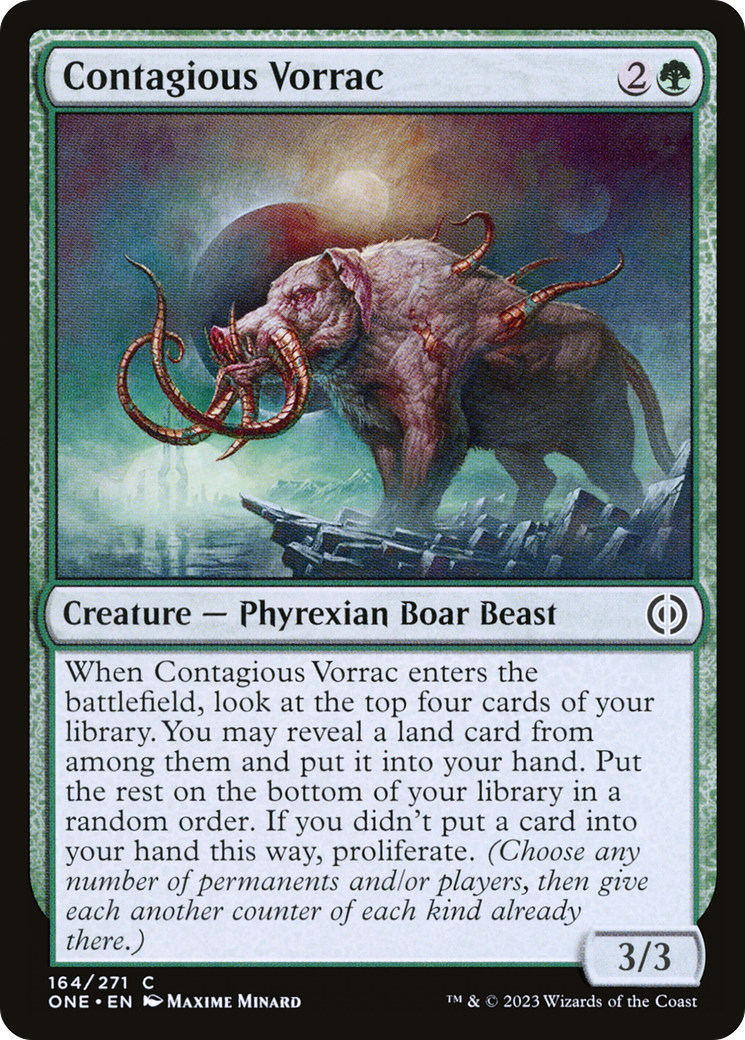 Contagious Vorrac (ONE-164)  Foil - Phyrexia: All Will Be One