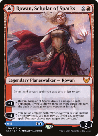 Rowan, Scholar of Sparks (STX-156)  Foil - Strixhaven: School of Mages
