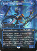 Kiora, the Rising Tide (Borderless) (Mana Foil) (FDN-377)  Foil - Foundations