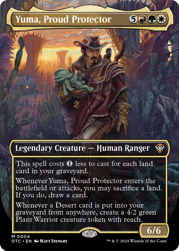 Yuma, Proud Protector (Borderless) (OTC-004)  - Outlaws of Thunder Junction Commander