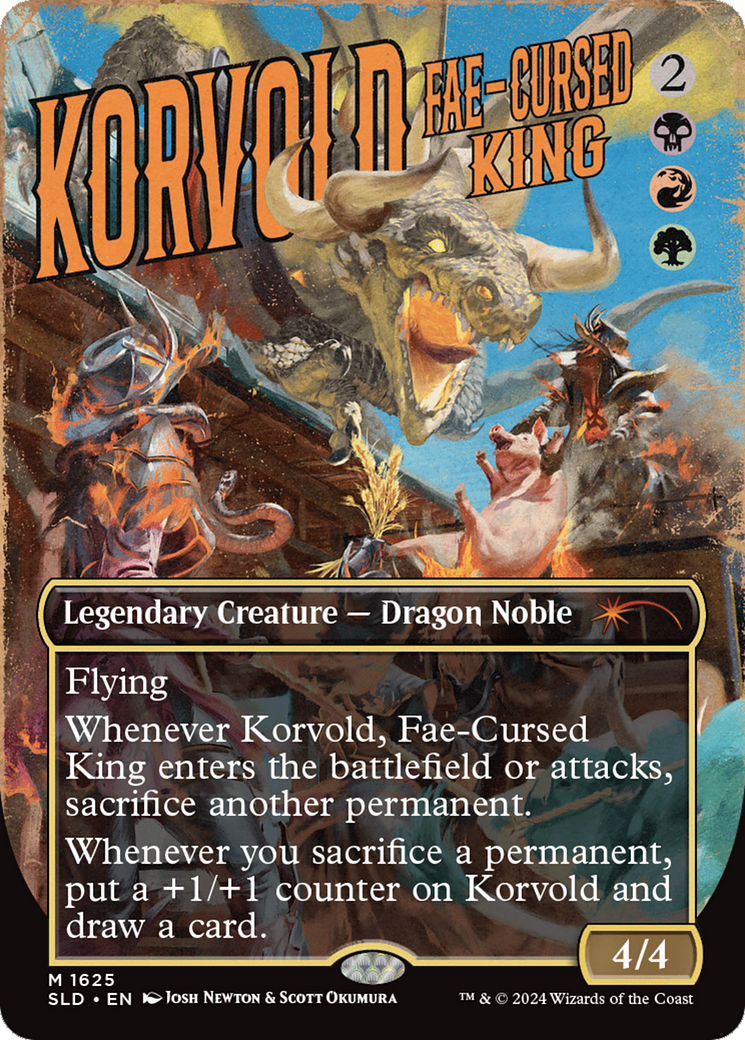 Korvold, Fae-Cursed King (SLD-1625)  - Secret Lair Drop (Borderless)