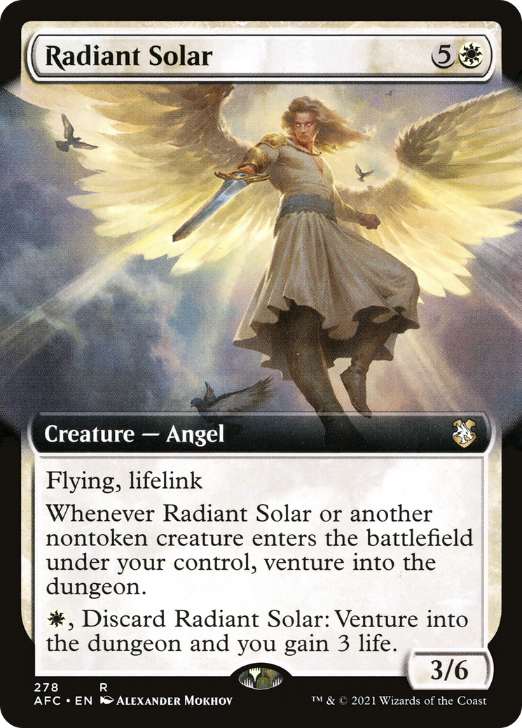 Radiant Solar (Extended Art) (AFC-278) - Adventures in the Forgotten Realms Commander