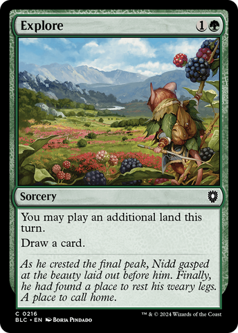 Explore (BLC-216)  - Bloomburrow Commander