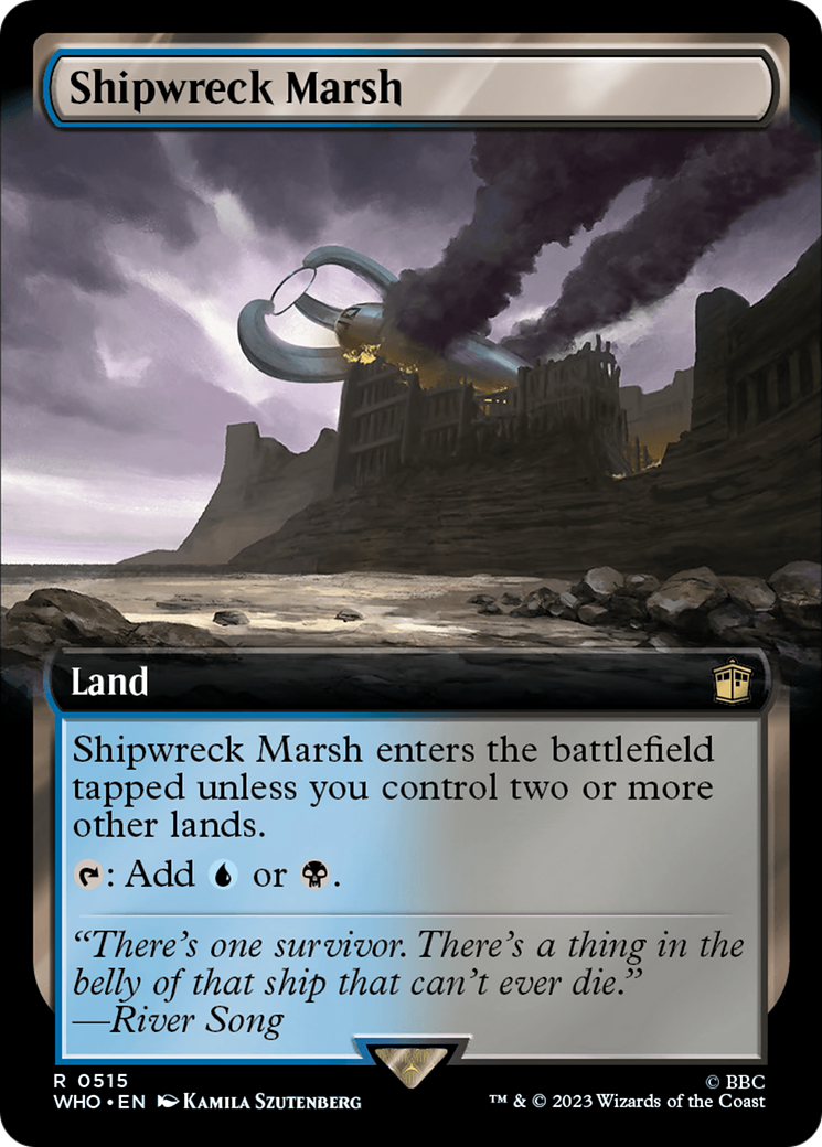 Shipwreck Marsh (Extended Art) (WHO-515)  Foil - Doctor Who: (Extended Art)
