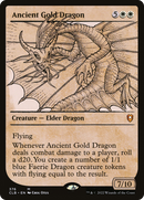 Ancient Gold Dragon (Showcase) (CLB-376)  Foil - Commander Legends: Battle for Baldur's Gate: (Showcase)
