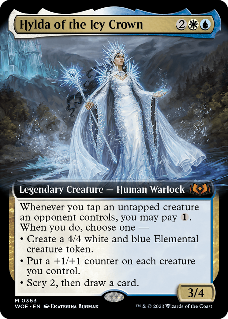 Hylda of the Icy Crown (Extended Art) (WOE-363)  Foil - Wilds of Eldraine: (Extended Art)