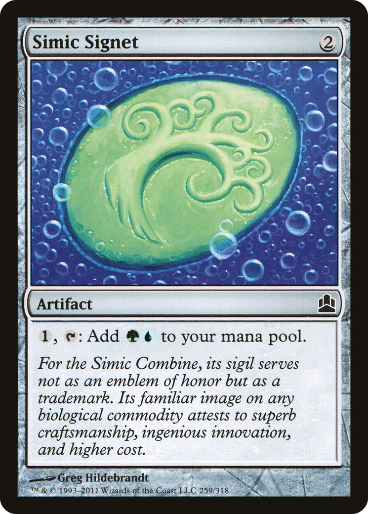 Simic Signet (CMD-259)  - Commander 2011
