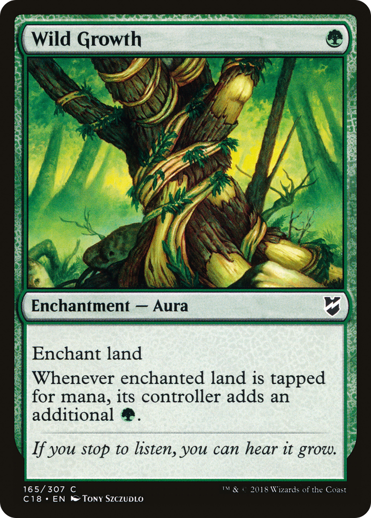 Wild Growth (C18-165)  - Commander 2018