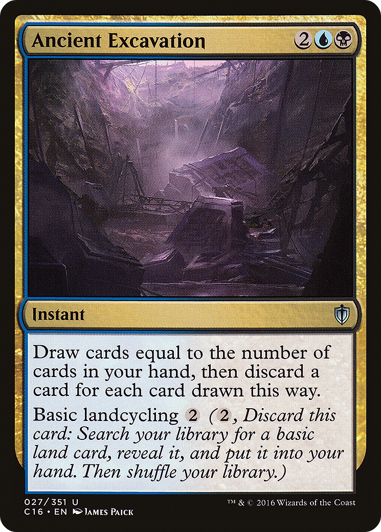 Ancient Excavation (C16-027)  - Commander 2016