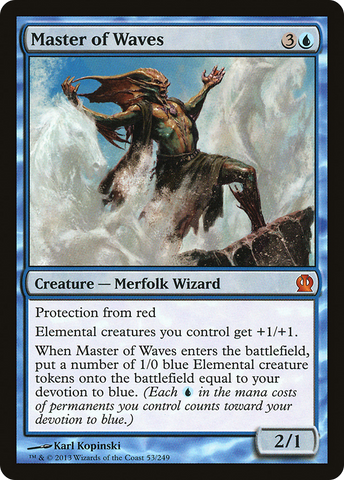 Master of Waves (THS-053)  Foil - Theros