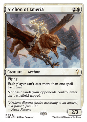 Archon of Emeria (White Border) (MB2-004)  - Mystery Booster 2