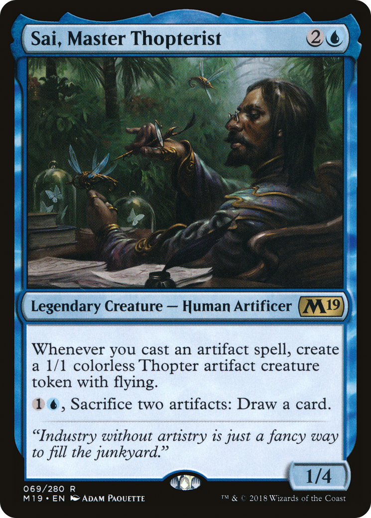 Sai, Master Thopterist (M19-069)  Foil - Core Set 2019