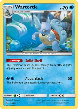 Wartortle 034/214  - Holofoil Miscellaneous Cards & Products - Promo