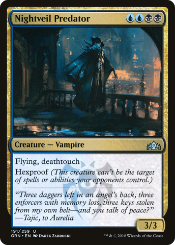 Nightveil Predator (GRN-191)  - Guilds of Ravnica