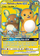 Raichu & Alolan Raichu GX (Full Art) 220  - Holofoil SM  Unified Minds - Ultra Rare