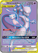 Mewtwo & Mew GX (Full Art) 222  - Holofoil SM  Unified Minds - Ultra Rare