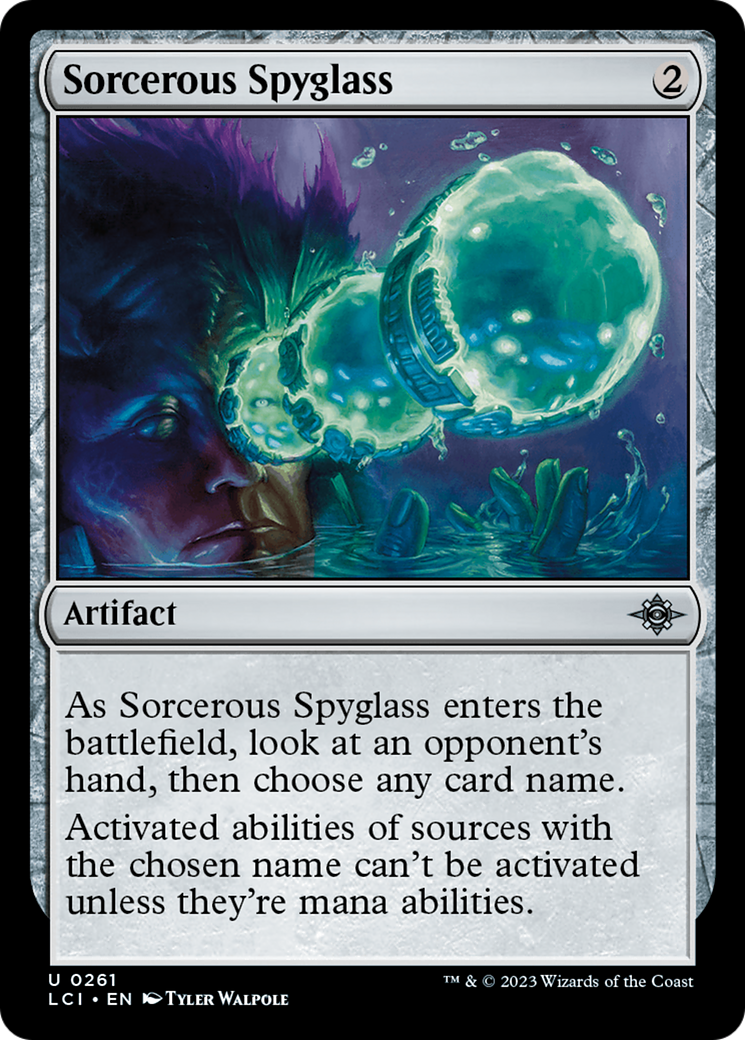 Sorcerous Spyglass (LCI-261)  Foil - The Lost Caverns of Ixalan