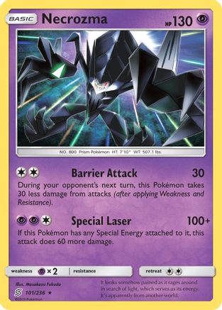Necrozma 101/236  SM  Unified Minds - Rare