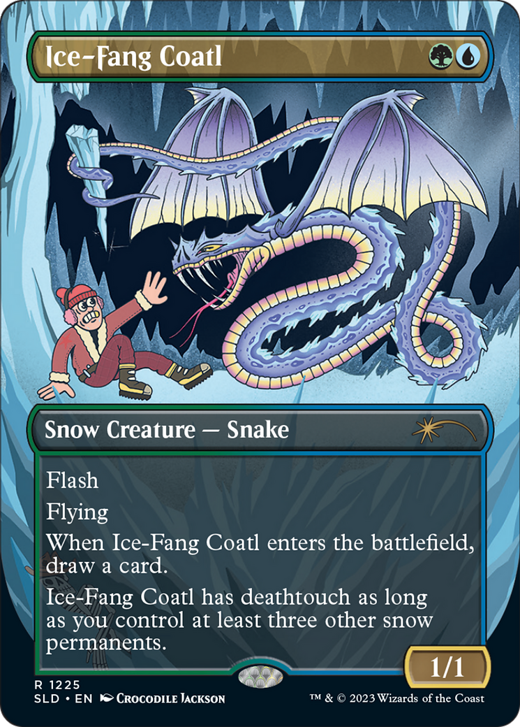 Ice-Fang Coatl (SLD-1225)  - Secret Lair Drop (Borderless)