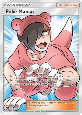 Poke Maniac (Full Art) 236  - Holofoil SM  Unified Minds - Ultra Rare
