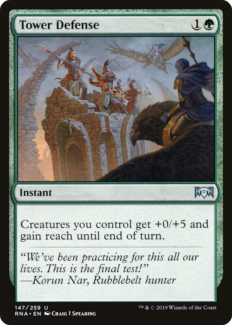 Tower Defense (RNA-147)  - Ravnica Allegiance