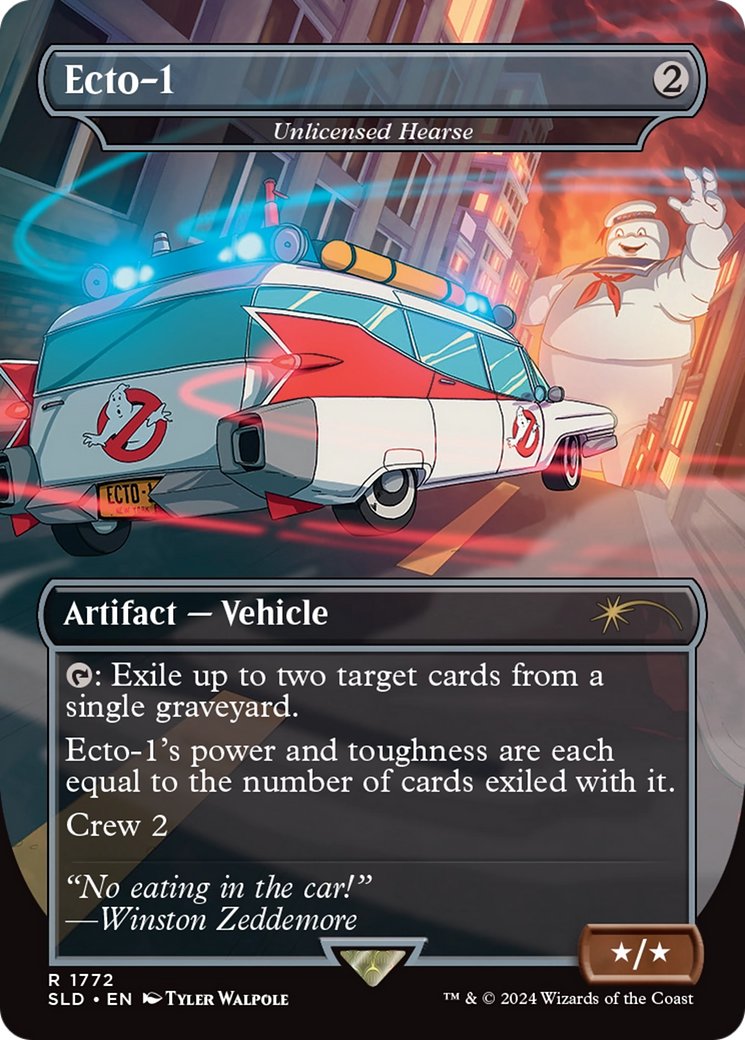 Ecto-1 - Unlicensed Hearse (SLD-1772)  - Secret Lair Drop / Ecto-1 (Borderless)