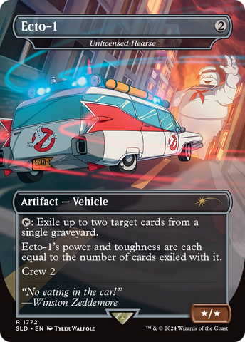 Ecto-1 - Unlicensed Hearse (SLD-1772)  - Secret Lair Drop / Ecto-1 (Borderless)