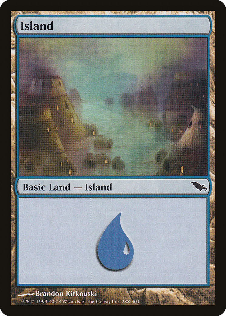 Island (288) (SHM-288)  Foil - Shadowmoor
