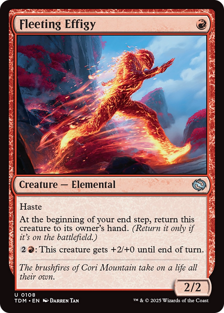 Fleeting Effigy (TDM-108)  Foil - Tarkir: Dragonstorm