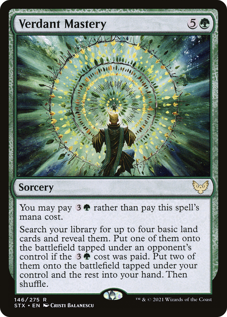 Verdant Mastery (STX-146)  Foil - Strixhaven: School of Mages