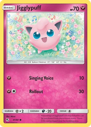 Jigglypuff 041/68  Hidden Fates - Common