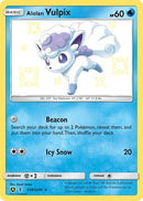 Alolan Vulpix SV8/SV94  - Holofoil Hidden Fates Shiny Vault - Shiny Holo Rare