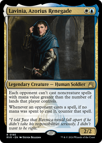 Lavinia, Azorius Renegade (RVR-195)  - Ravnica Remastered