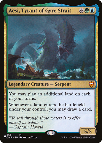 Aesi, Tyrant of Gyre Strait (LIST-365/361)  - The List