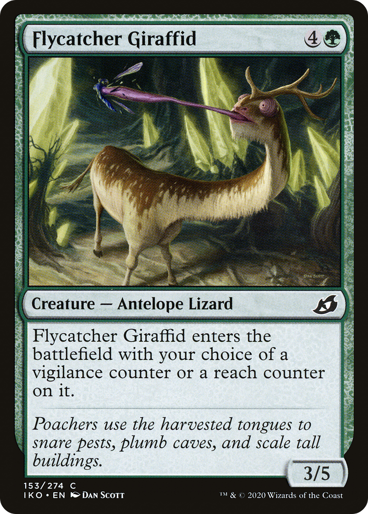 Flycatcher Giraffid (IKO-153)  Foil - Ikoria: Lair of Behemoths