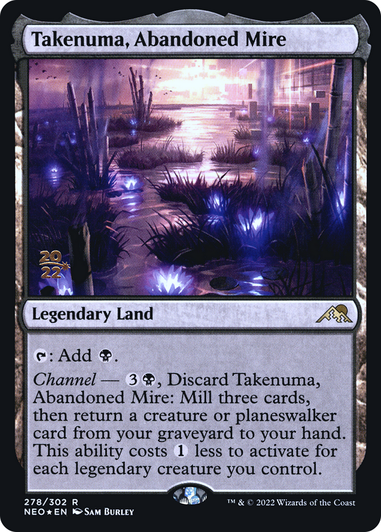 Takenuma, Abandoned Mire (PRE-278S) - Kamigawa: Neon Dynasty Promos Foil
