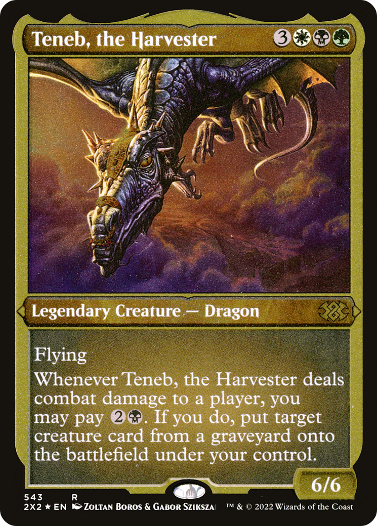 Teneb, the Harvester (Foil Etched) (2X2-543)  Foil - Double Masters 2022