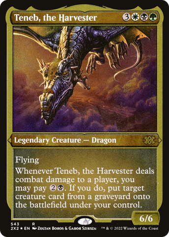 Teneb, the Harvester (Foil Etched) (2X2-543)  Foil - Double Masters 2022