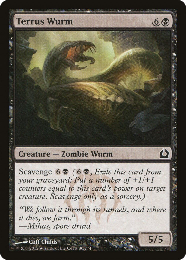 Terrus Wurm (RTR-080)  Foil - Return to Ravnica