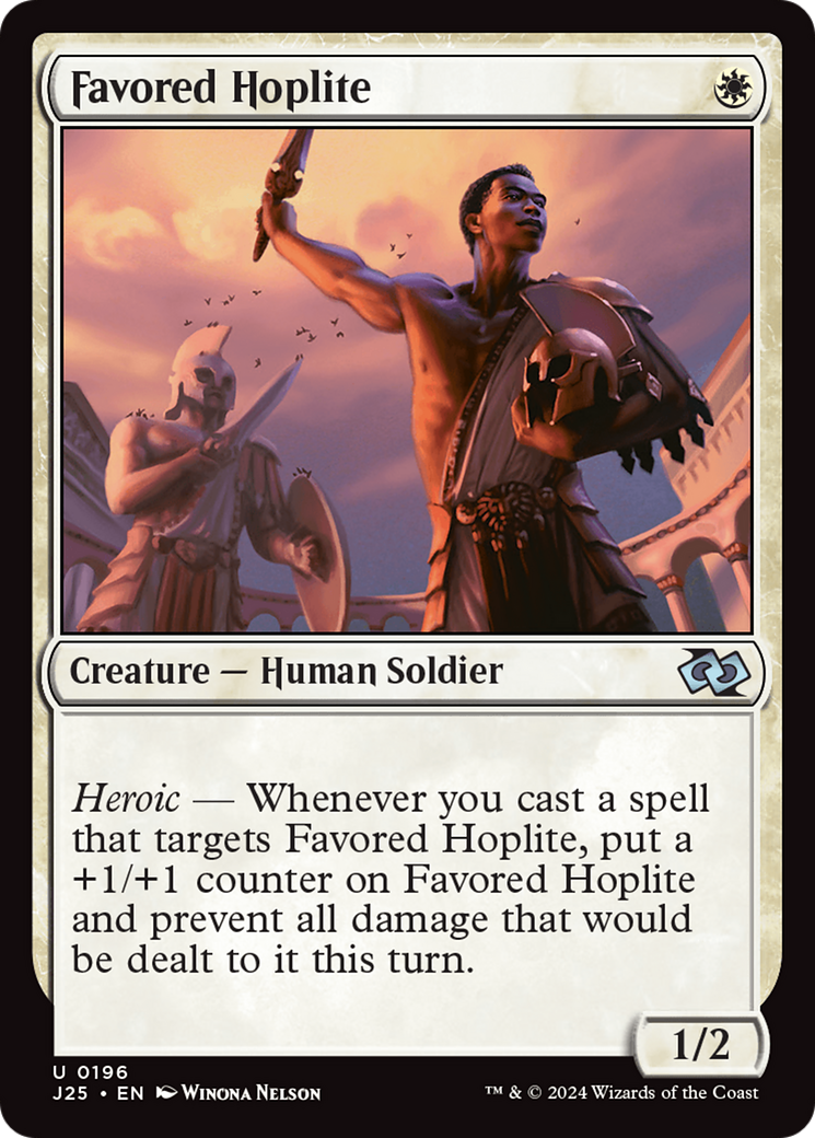 Favored Hoplite (J25-196)  - Foundations Jumpstart