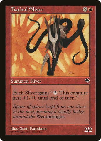 Barbed Sliver (TMP-163)  - Tempest