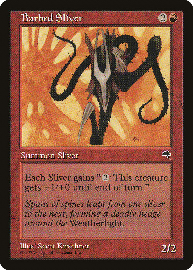 Barbed Sliver (TMP-163)  - Tempest