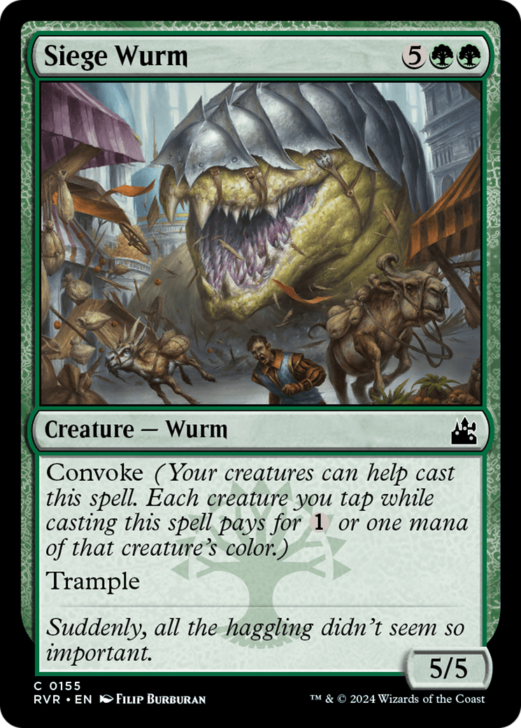 Siege Wurm (RVR-155)  Foil - Ravnica Remastered