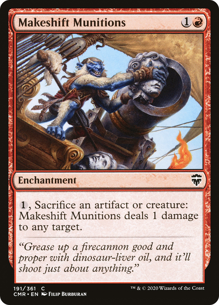 Makeshift Munitions (CMR-191)  - Commander Legends