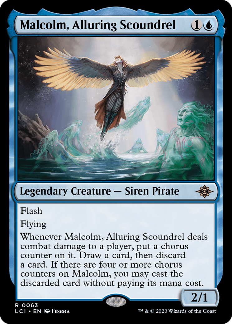 Malcolm, Alluring Scoundrel (LCI-063)  - The Lost Caverns of Ixalan